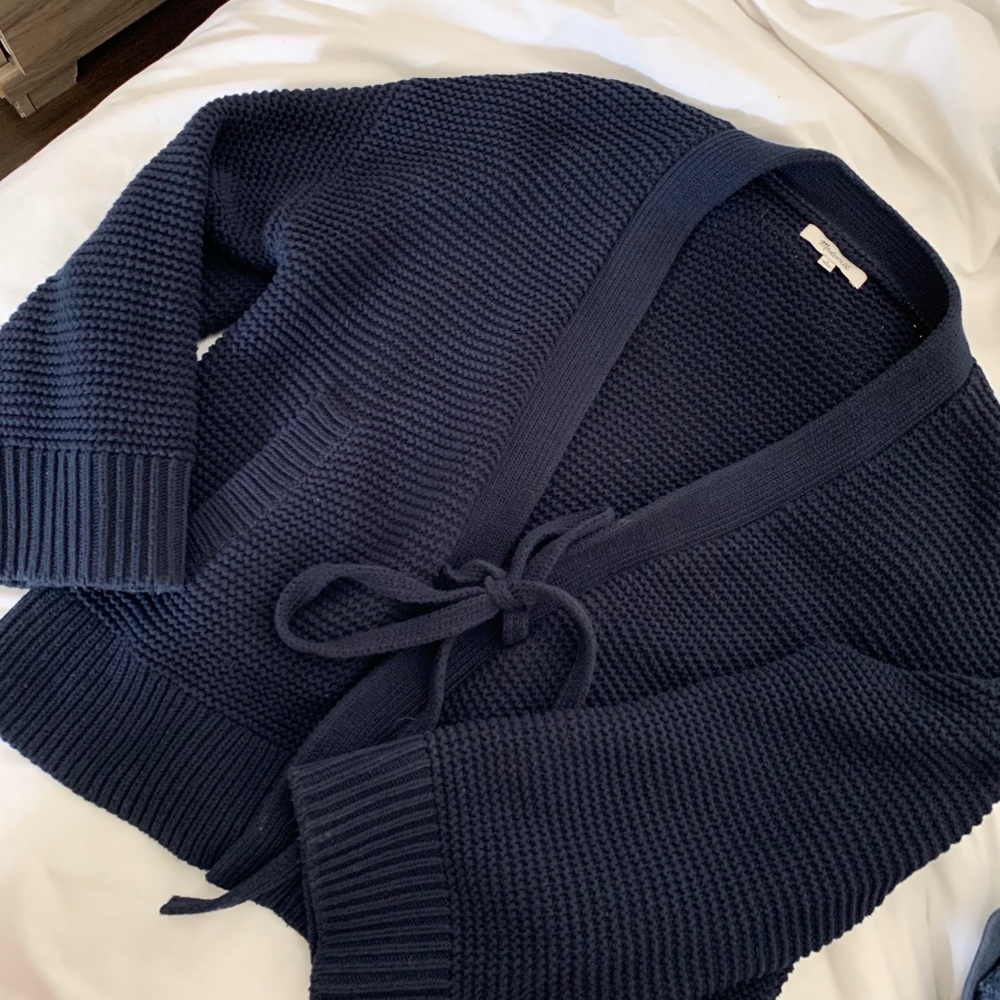 Madewell tie front cardigan sweater - size S